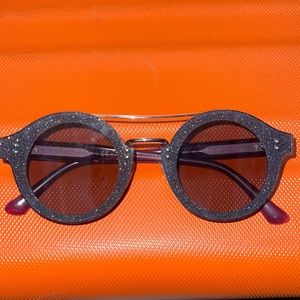Purple Jimmy Choo sunglasses
